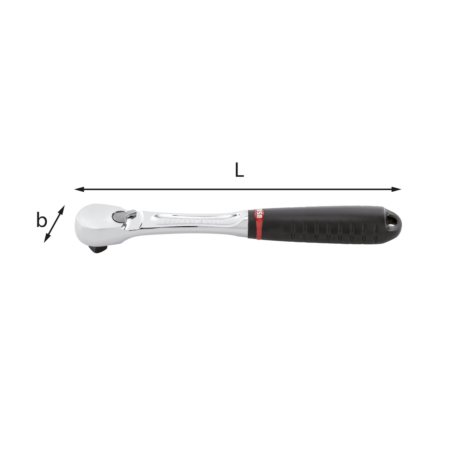 237 B 3/8 - Reversible ratchet with sealed mechanism - Usag - U02370114 237 B 3/8 - Reversible ratchet with sealed mechanism - Usag - U02370114
